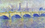 Клод Моне Мост Ватерлоо, эффект солнца 1903г